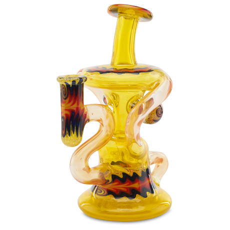 Andy G Transparent Klein glass art dab rig
