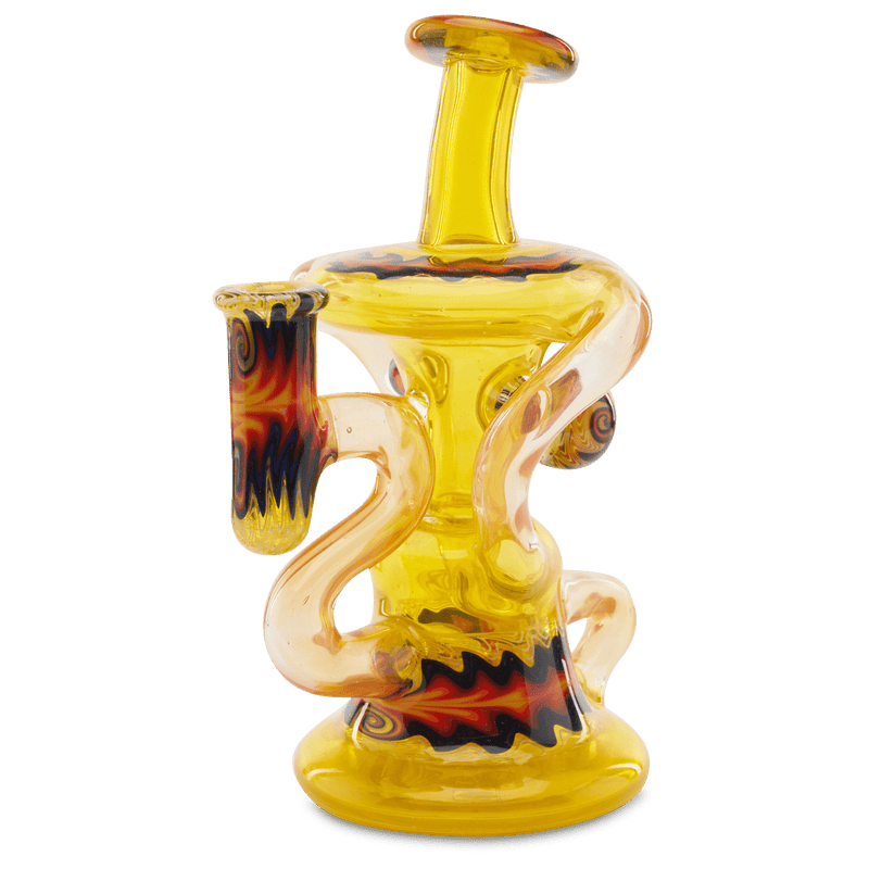 Andy G Transparent Klein glass art dab rig
