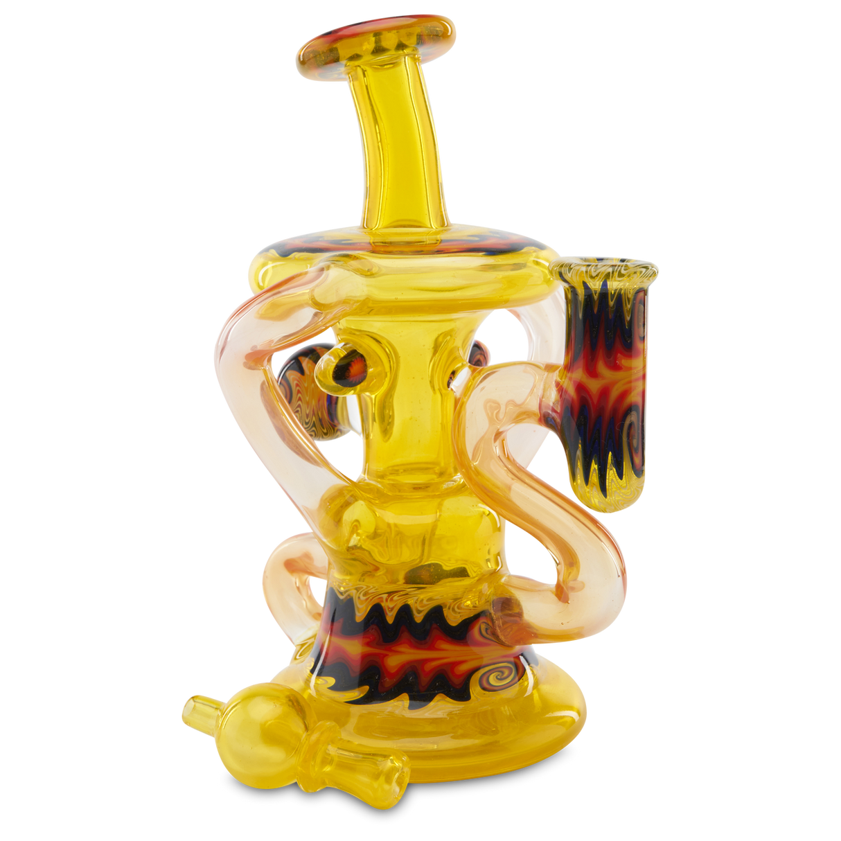 Andy G Transparent Klein heady wig wag glass