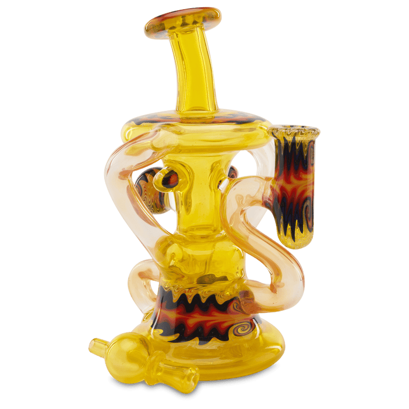 Andy G Transparent Klein heady wig wag glass