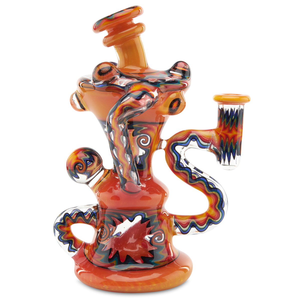 Andy G Window Klein Red heady glass water pipe