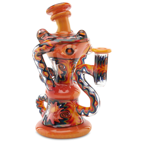 Andy G Window Klein Red heady glass art