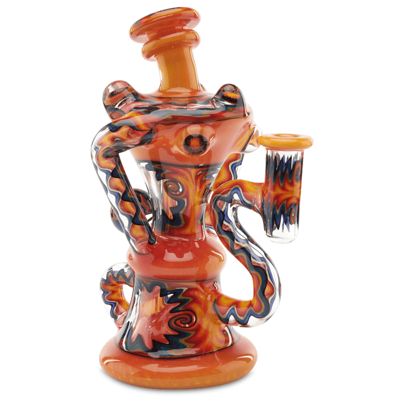 Andy G Window Klein Red heady glass art