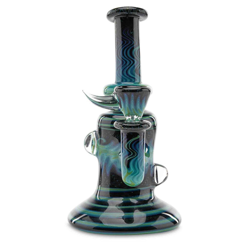 Andy G Banger Hanger #4 blue glass art water pipe