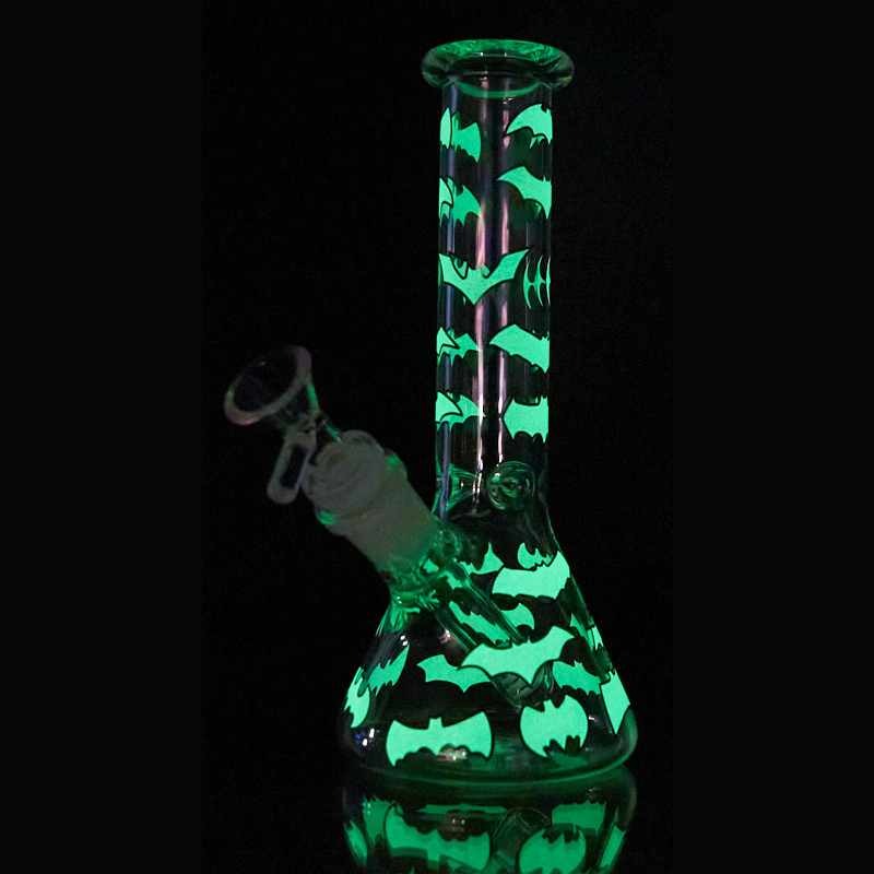 The Bat Glow Beaker Small Water Pipe (allow image)