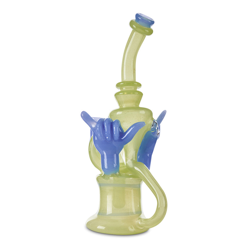 black sand hang ten recycler water pipe bong dab rig