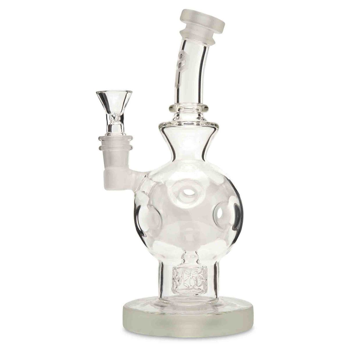 Chubbz Glass Frosted Exosphere SOL Perc water pipe for dry herb