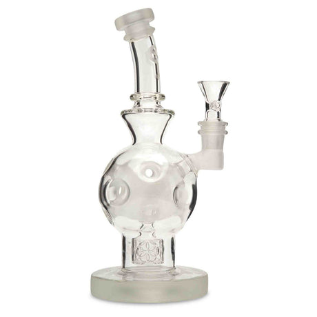 Chubbz Glass Frosted Exosphere SOL Perc water pipe for dry herb