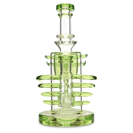 Chubbz Glass Opal Incycler light green water pipe sol perc