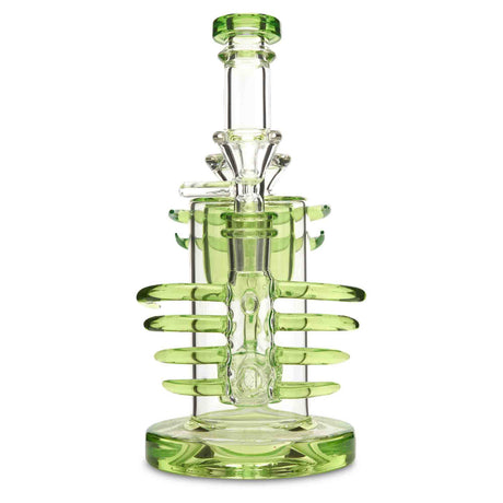 Chubbz Glass Opal Incycler light green water pipe sol perc