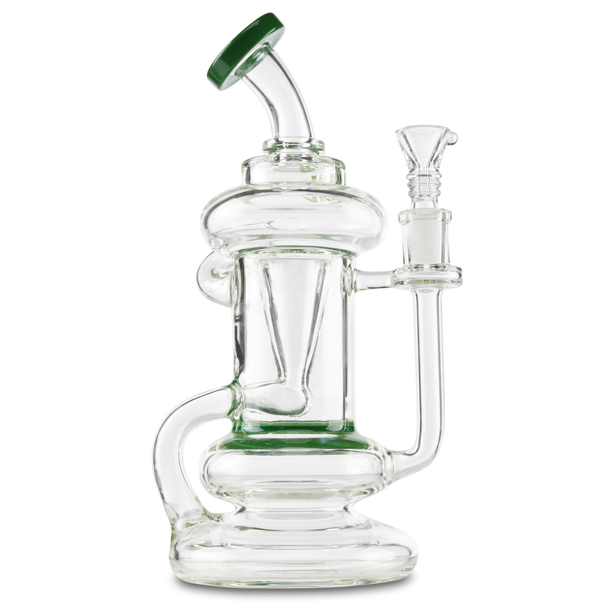 MAV Glass Glass Recycler Dab Rig with Honeycomb Perc for oils