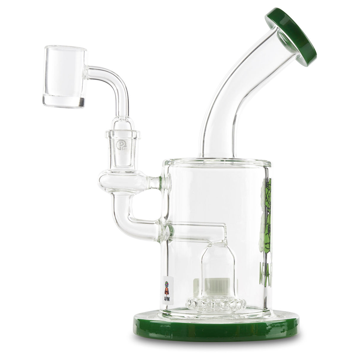 AFM 14mm Glass Dab Rig with Shower Head
