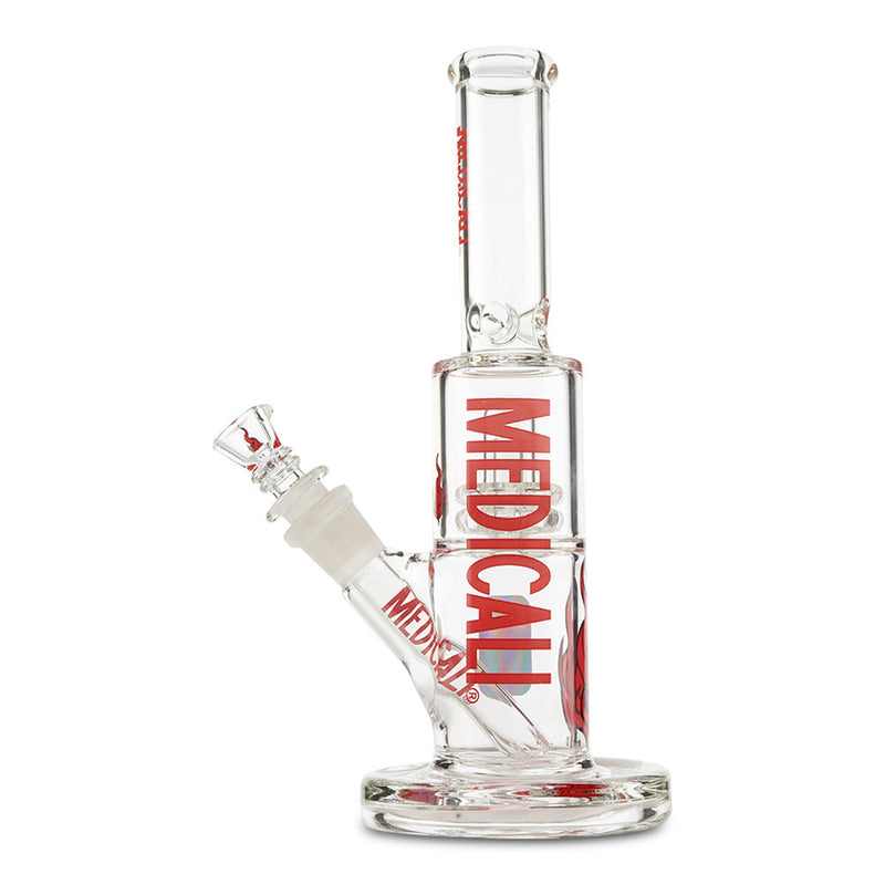 Medicali 10" Showerhead Straight water pipe for dry herb