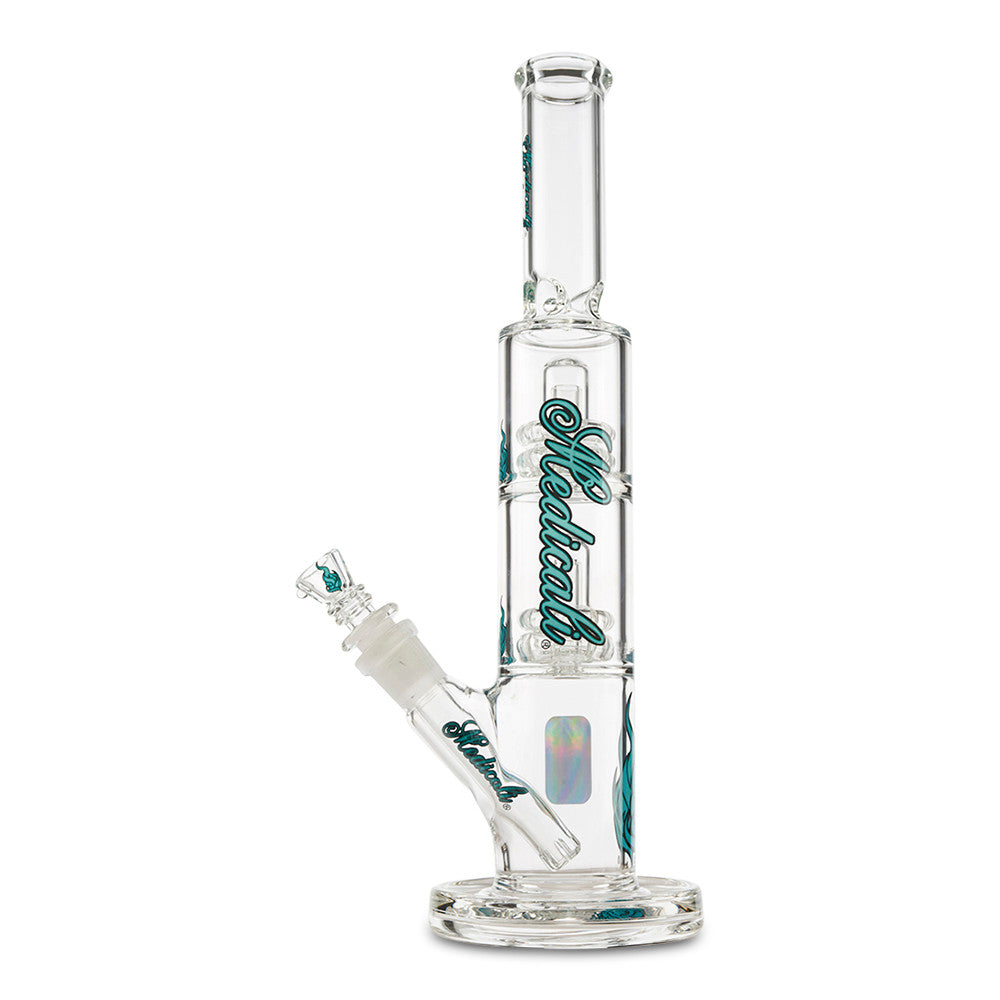 Medicali 13" Double Showerhead Straight teal