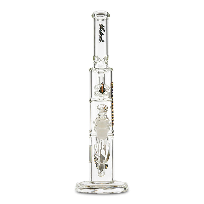 Medicali 13" Double Showerhead Straight gold