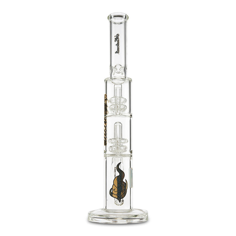 Medicali 13" Double Showerhead Straight gold