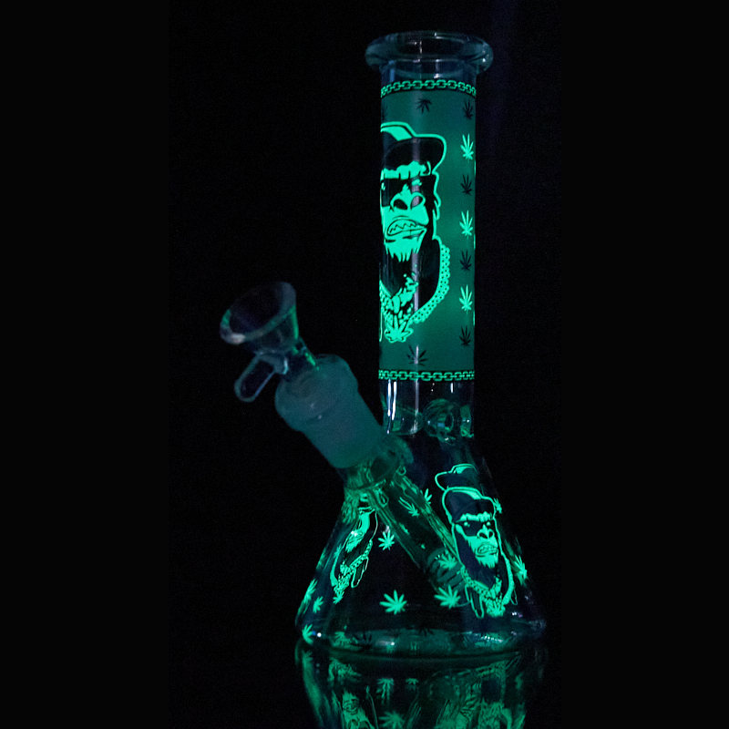 Gorilla Glow Beaker Small Water Pipe (allow images)