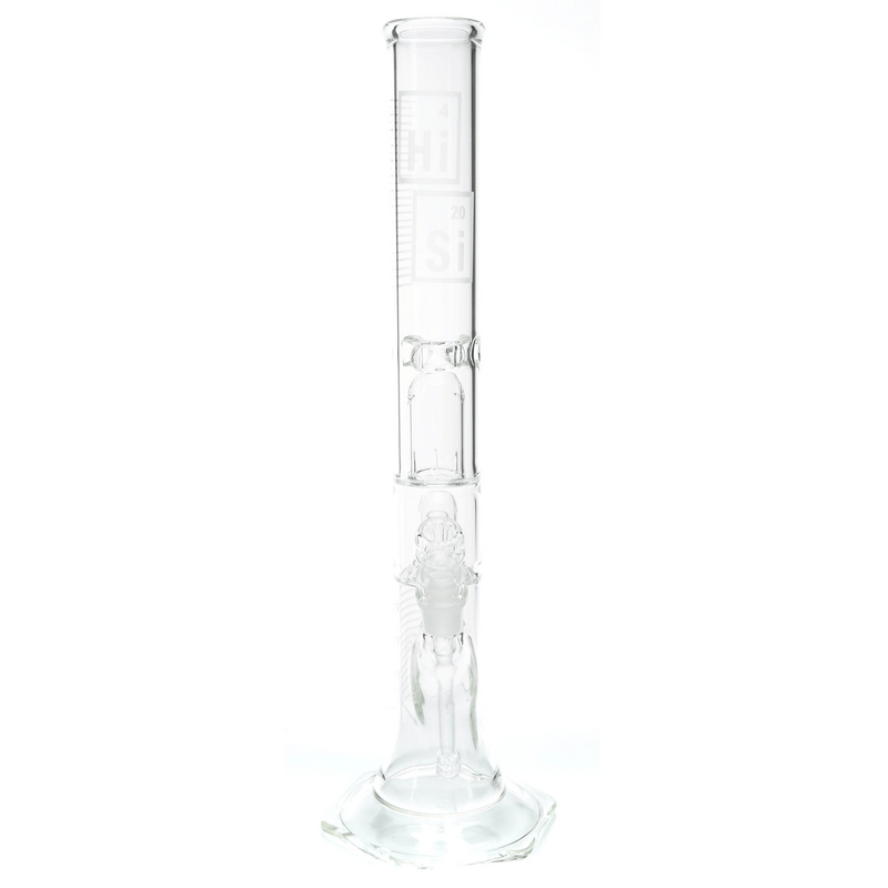 HiSi Double U Perc 17" Straight Tube Water Pipe 1