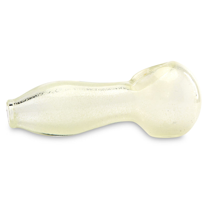 Frosted spoon hand pipe for dry herb