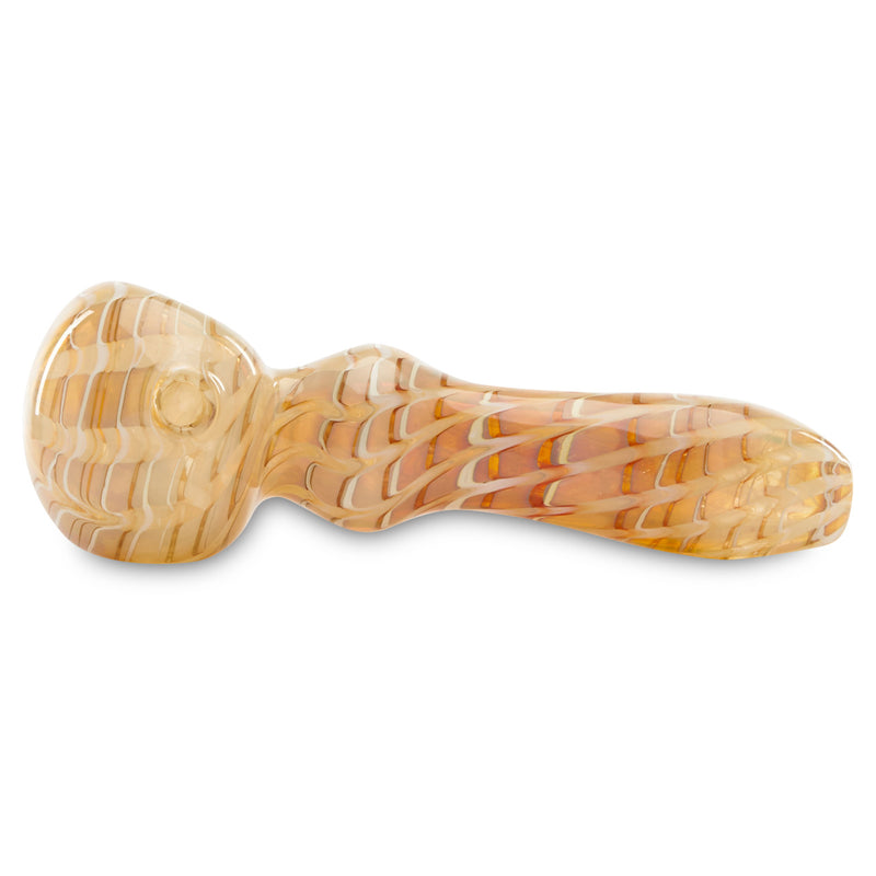 Swirled dry herb spoon hand pipe light