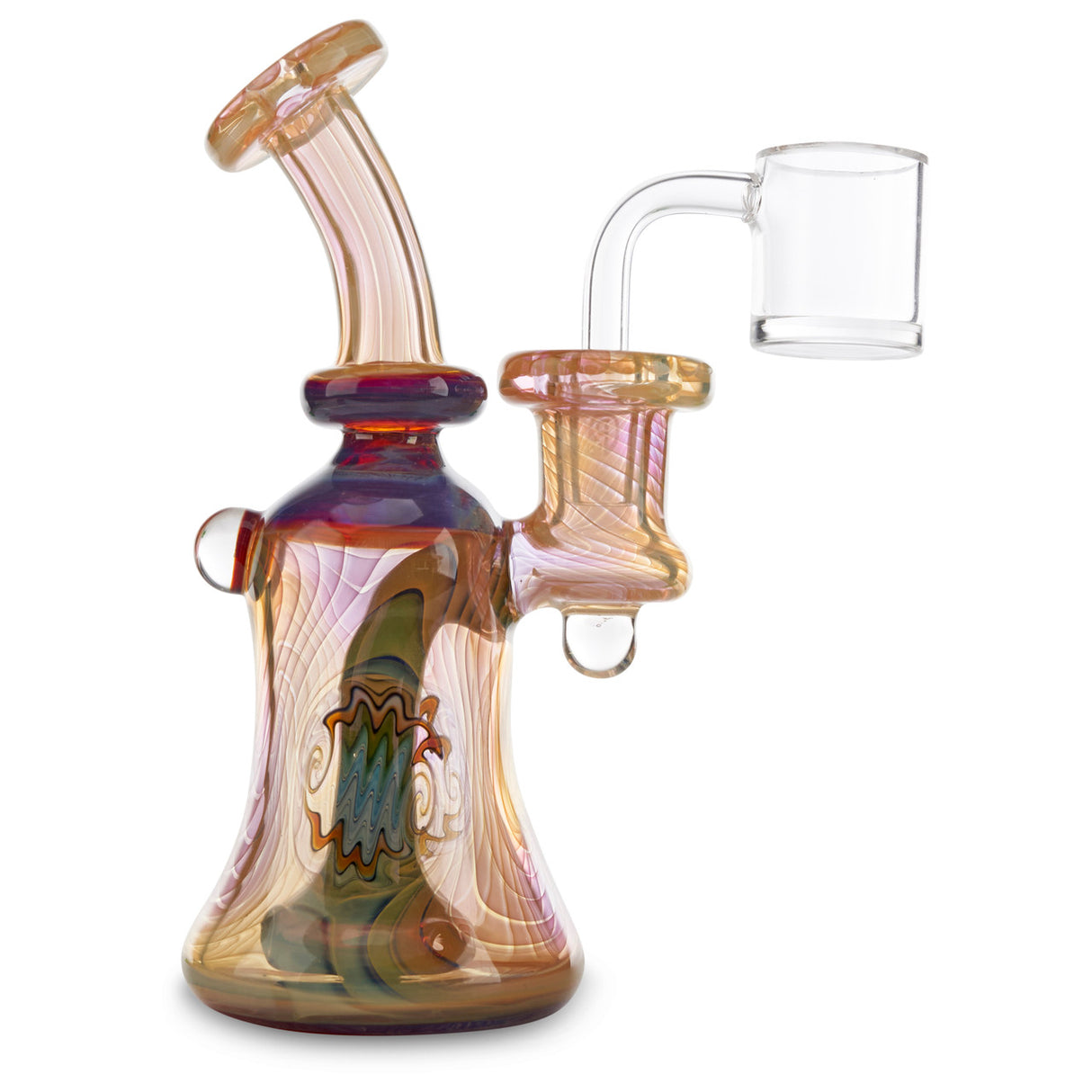 hefe glass banger hanger fumed rig for smoking oils and wax