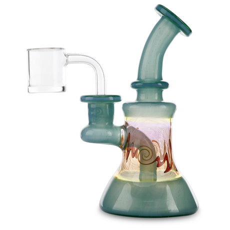 hefe glass banger hanger blue and fumed glass rig for sale online
