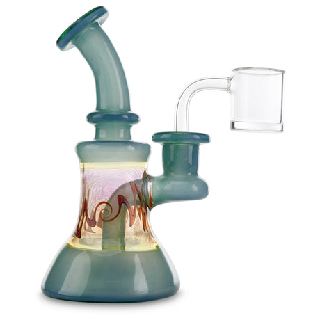 hefe glass banger hanger blue fumed rig online for dabs and oils
