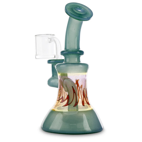 hefe glass banger hanger blue and fumed rig at cloud 9 smoke co