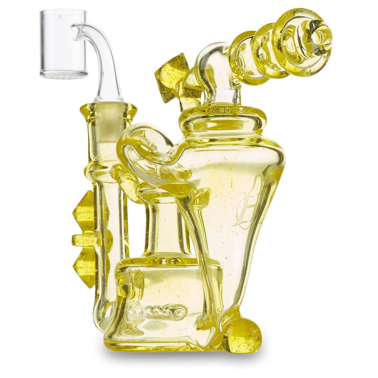 huffy glass inline recycler lemon drop