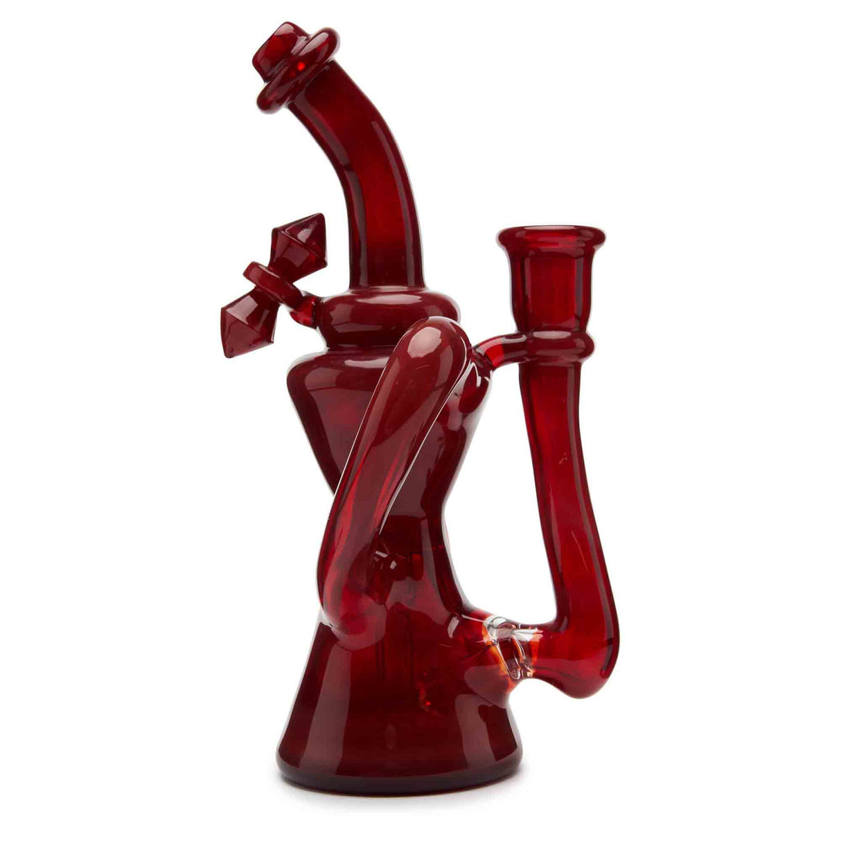 Huffy Single Uptake Recycler - Pomegranate high end dab rig