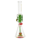 illadelph glass medium detachable freeze coil rasta colored pipe