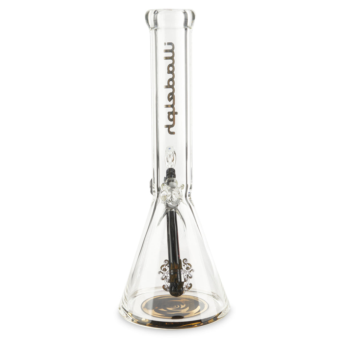 illadelph glass micro mini beaker 7mm gold water pipe for herbs