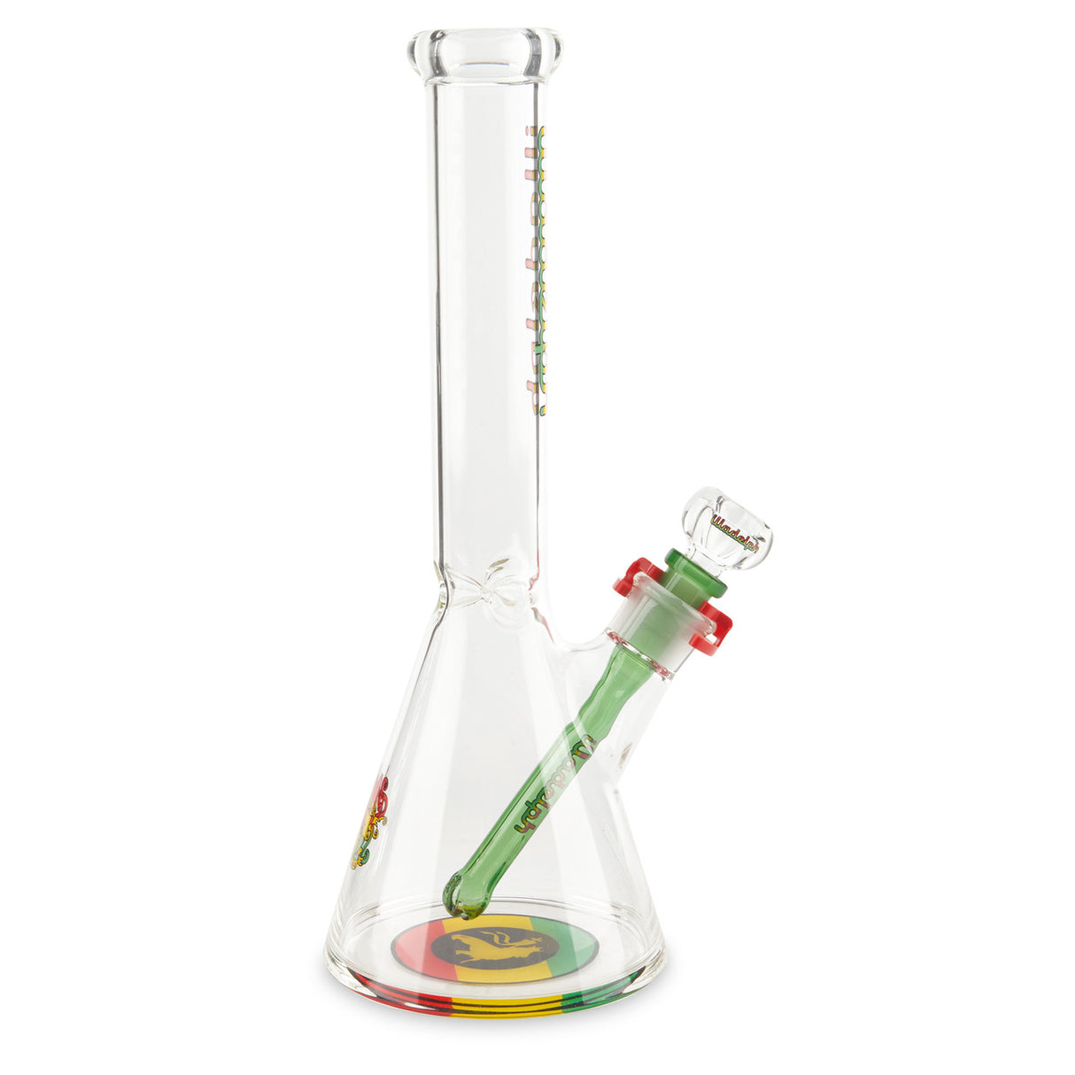 illadelph glass micro mini beaker rasta at cloud 9 smoke co