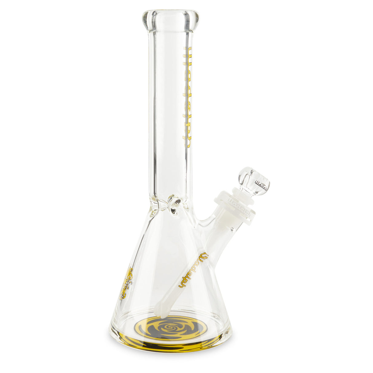 illadelph glass micro mini beaker 7mm yellow at cloud 9 smoke co