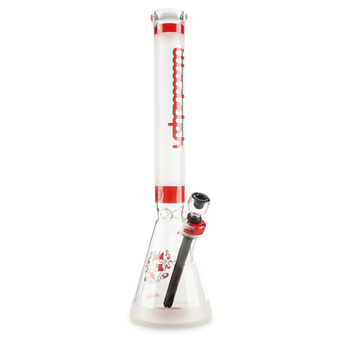 illadelph glass signature frosted beaker red for sale online
