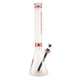 illadelph glass signature frosted beaker red pipe tall tube for herbs