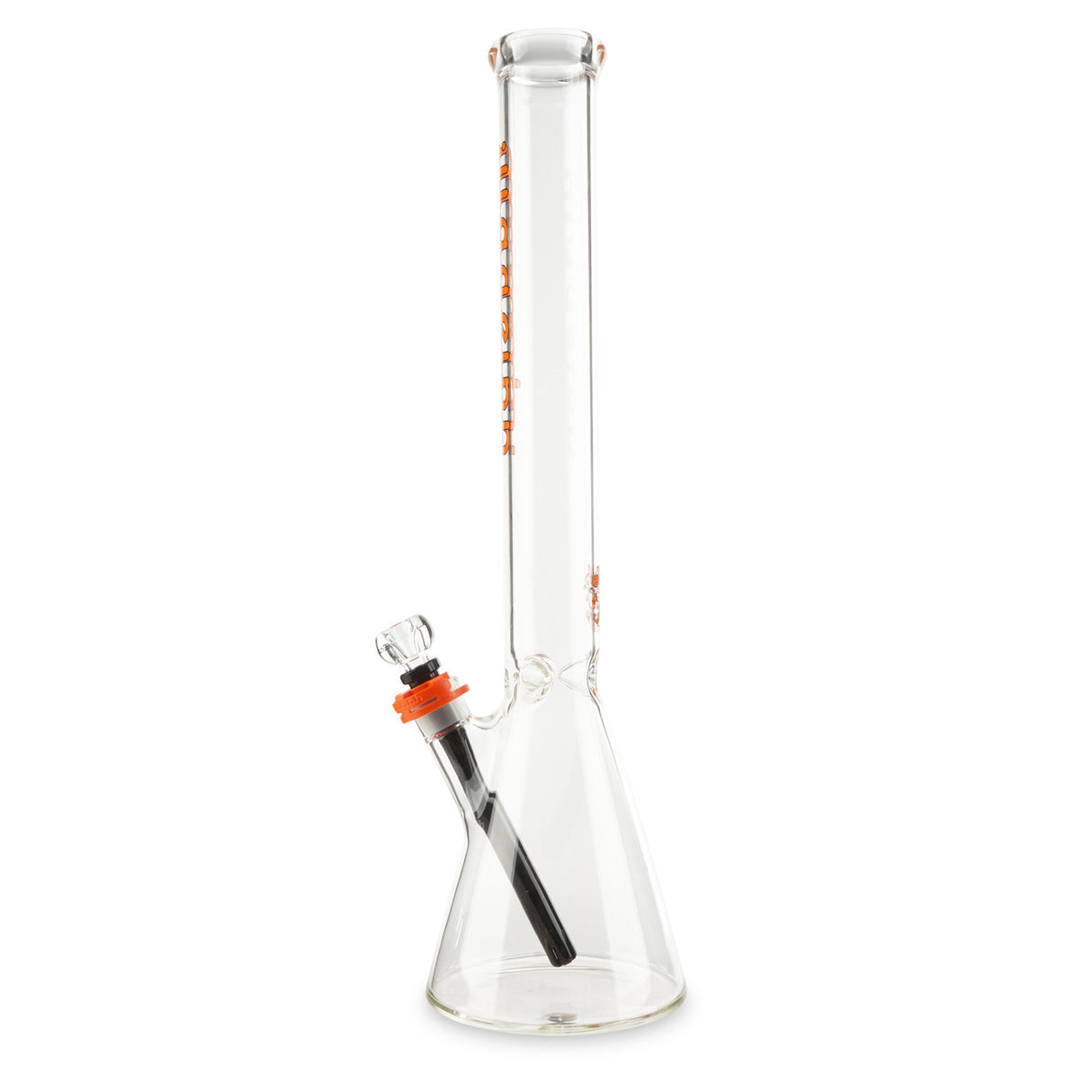 illadelph glass medium beaker orange water pipe for smoking herbs