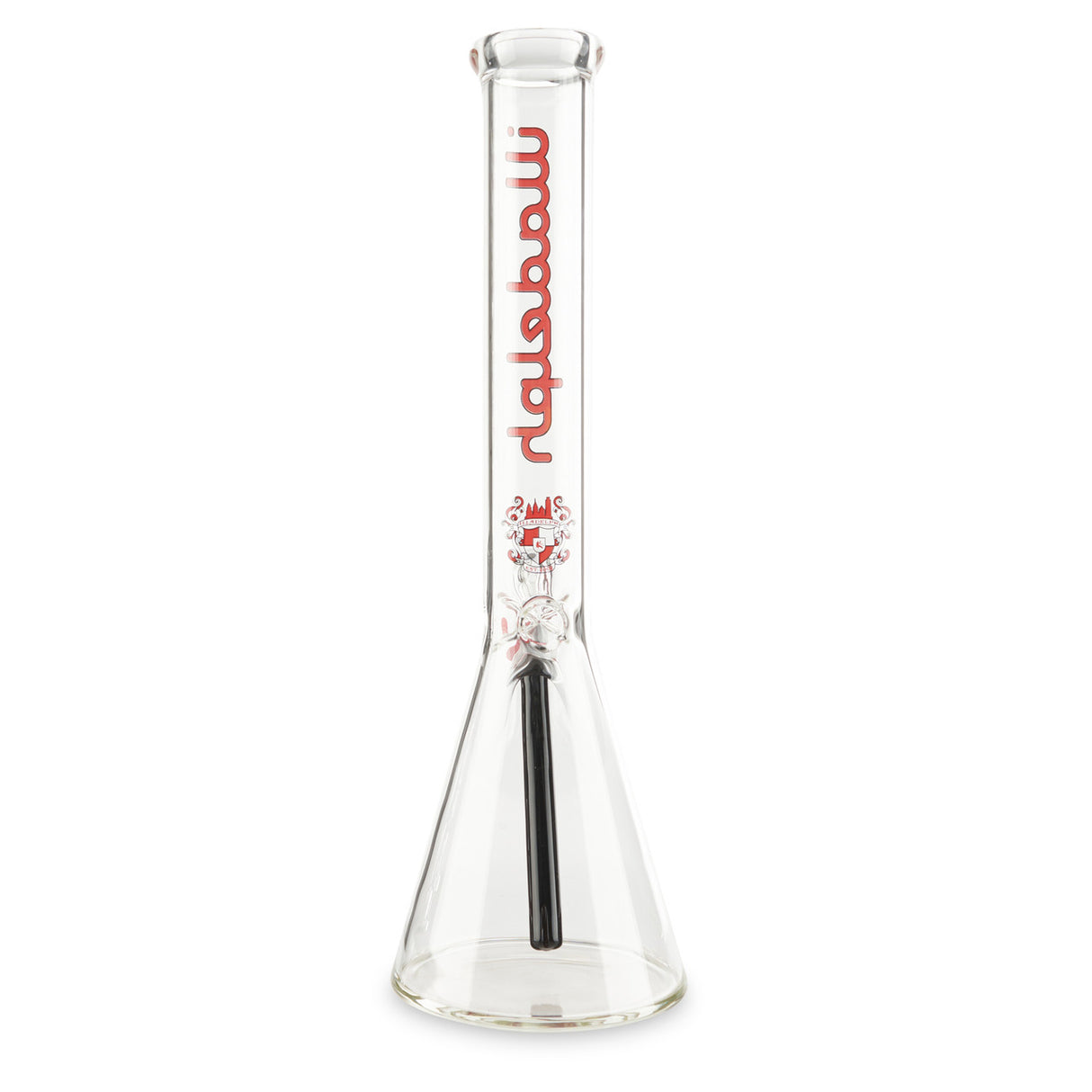 illadelph glass short beaker red 17 inch water pipe bong