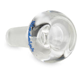 illadelph glass blue 14mm one hole slide for smoking herbs