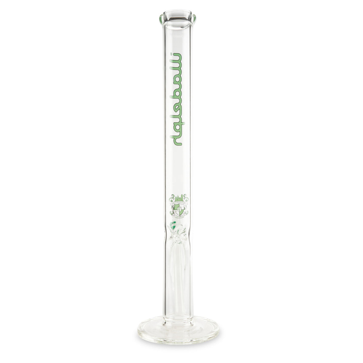 illadelph glass tall straight tube green water pipe for smoking dry herbs