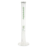 illadelph glass tall straight tube green water pipe for smoking dry herbs