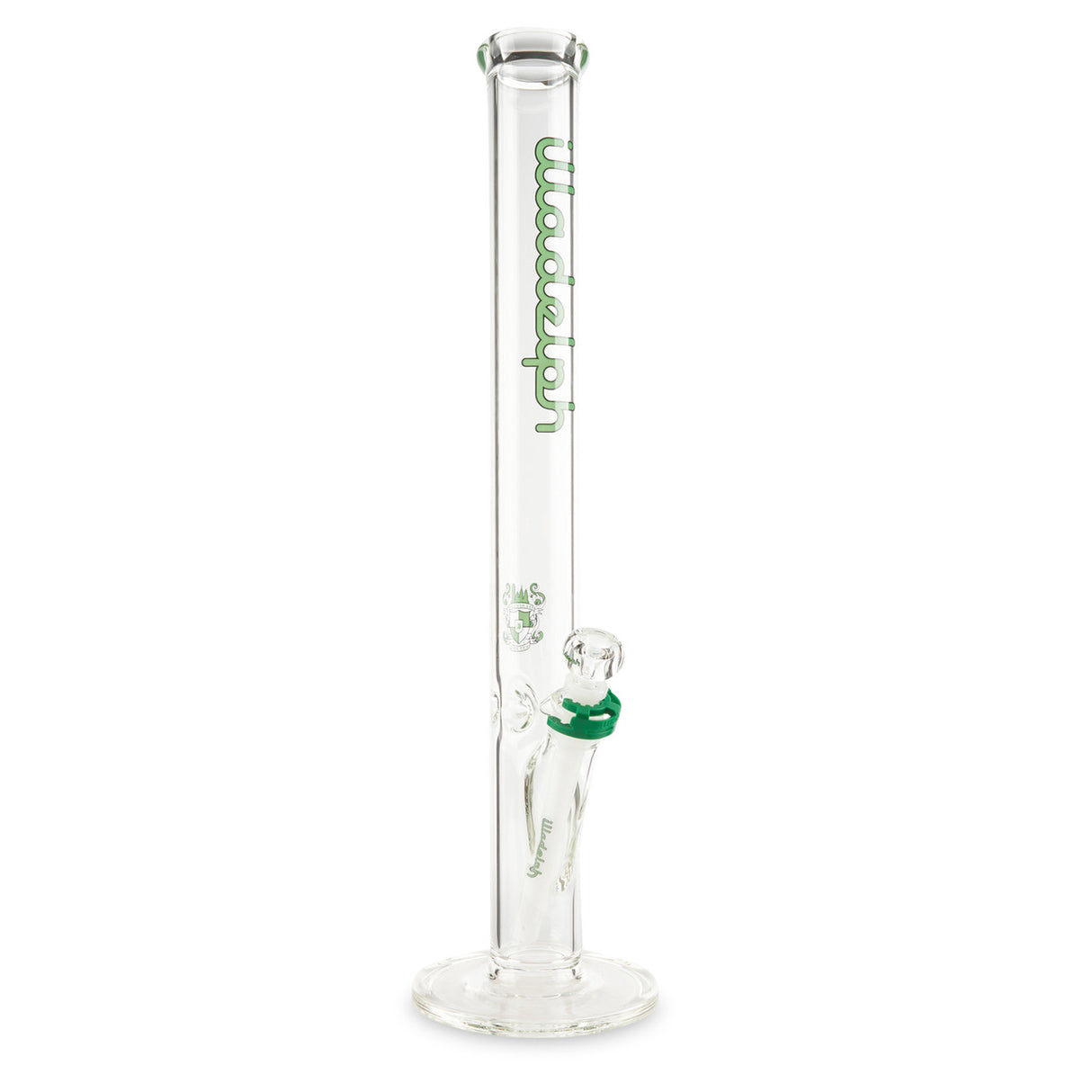 illadelph glass tall straight tube green label water pipe bong online