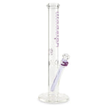 illadelph glass short straight tube purple water pipe bong for smoking