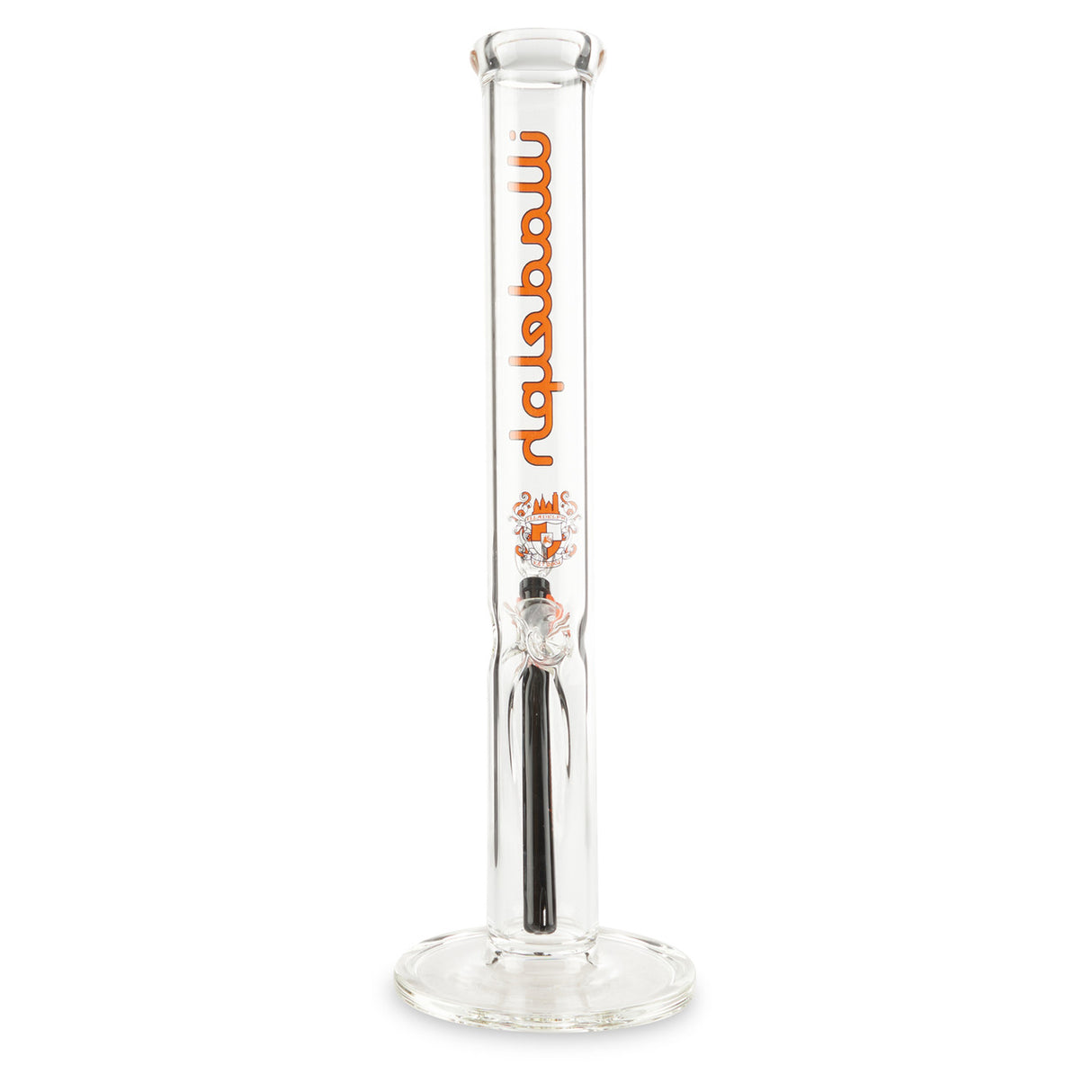 illadelph glass short straight tube orange water pipe for smoking herbs