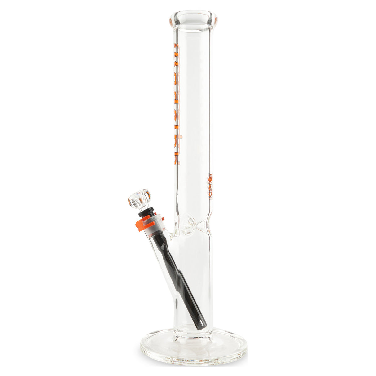 illadelph glass short straight tube orange label at cloud 9 smoke co