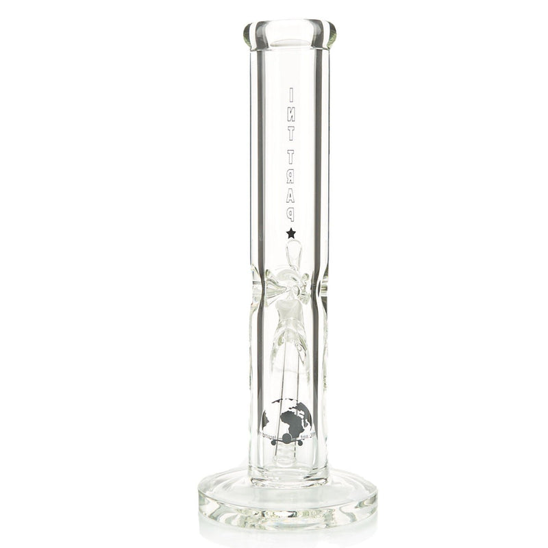 International Trap Star Noriega 7mm thick borosilicate glass straight tube water pipe