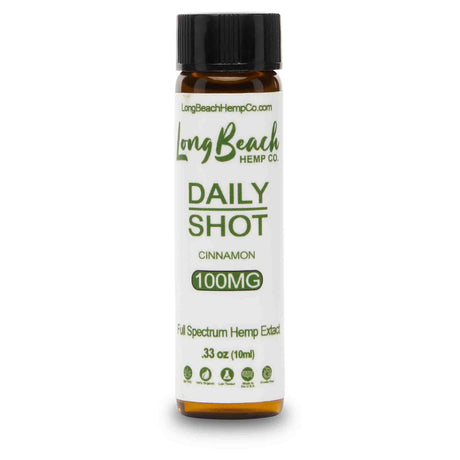 Long Beach Hemp Co. Daily Shot Full Spectrum 100mg Hemp Extract Cinnamon Flavor