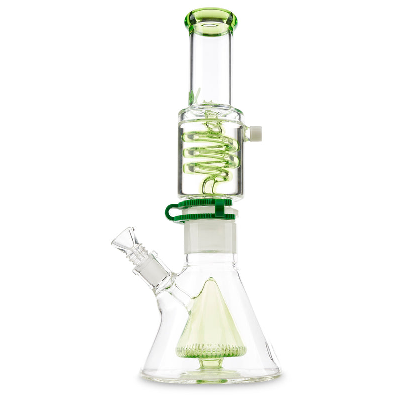 MAV Glass Slitted Pyramid Beaker Coil Ooze