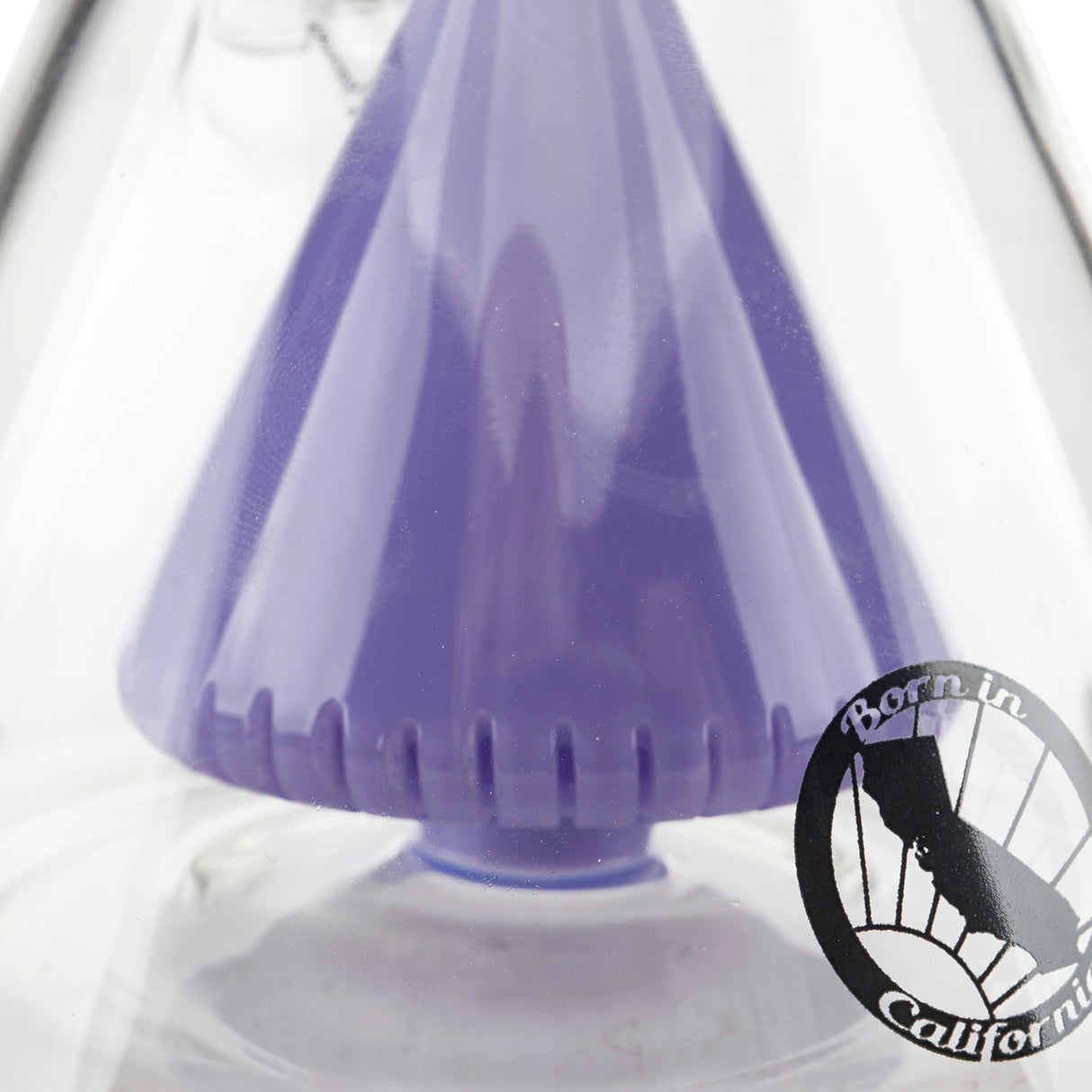MAV Glass Purple Slitted Pyramid Perc