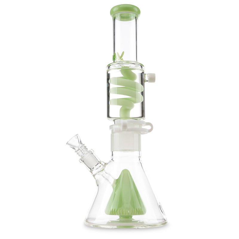 MAV Glass Slitted Pyramid Beaker Coil Slime